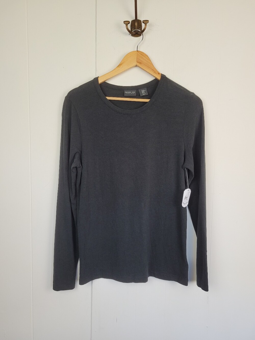 Rachel Zoe XL Black Soft Stretch Long Sleeve Tee